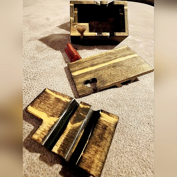 Puzzle Box with Secret Compartment Hand Made and Designed - Picture 5 of 5